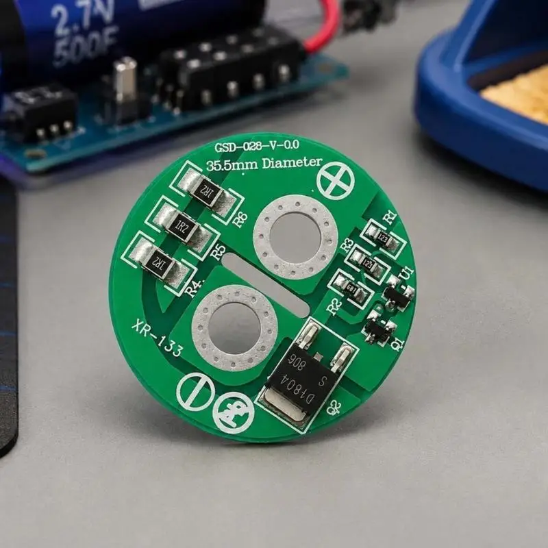 31BA 35mm Supercapacitor PCB Board with 2.65 V Balance Start, Single Cell Discharge Module for DIY Circuit Prototyping