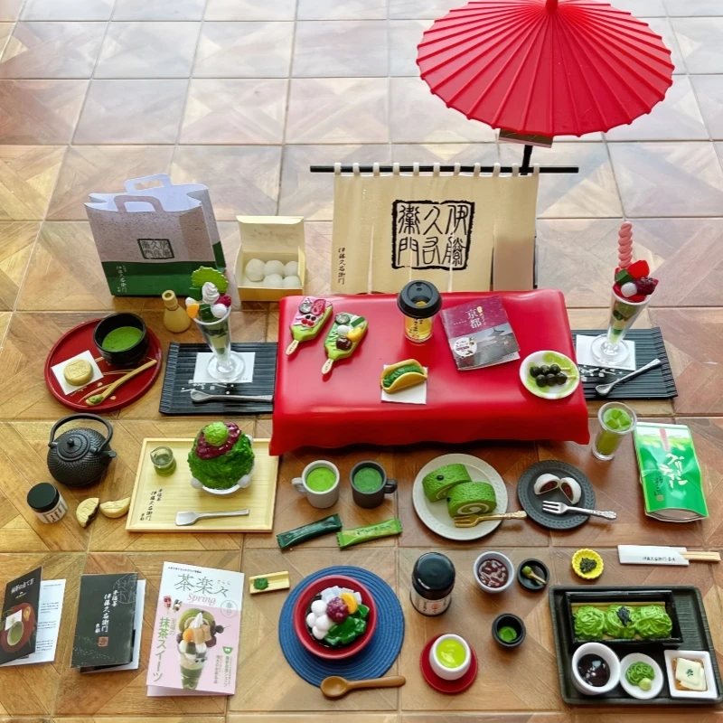 

Authentic Re-ment Miniature Scene Box Welcome to the World of Tea Kyoto Uji Tea Ito blind box Collection of Fine Tea Set Models