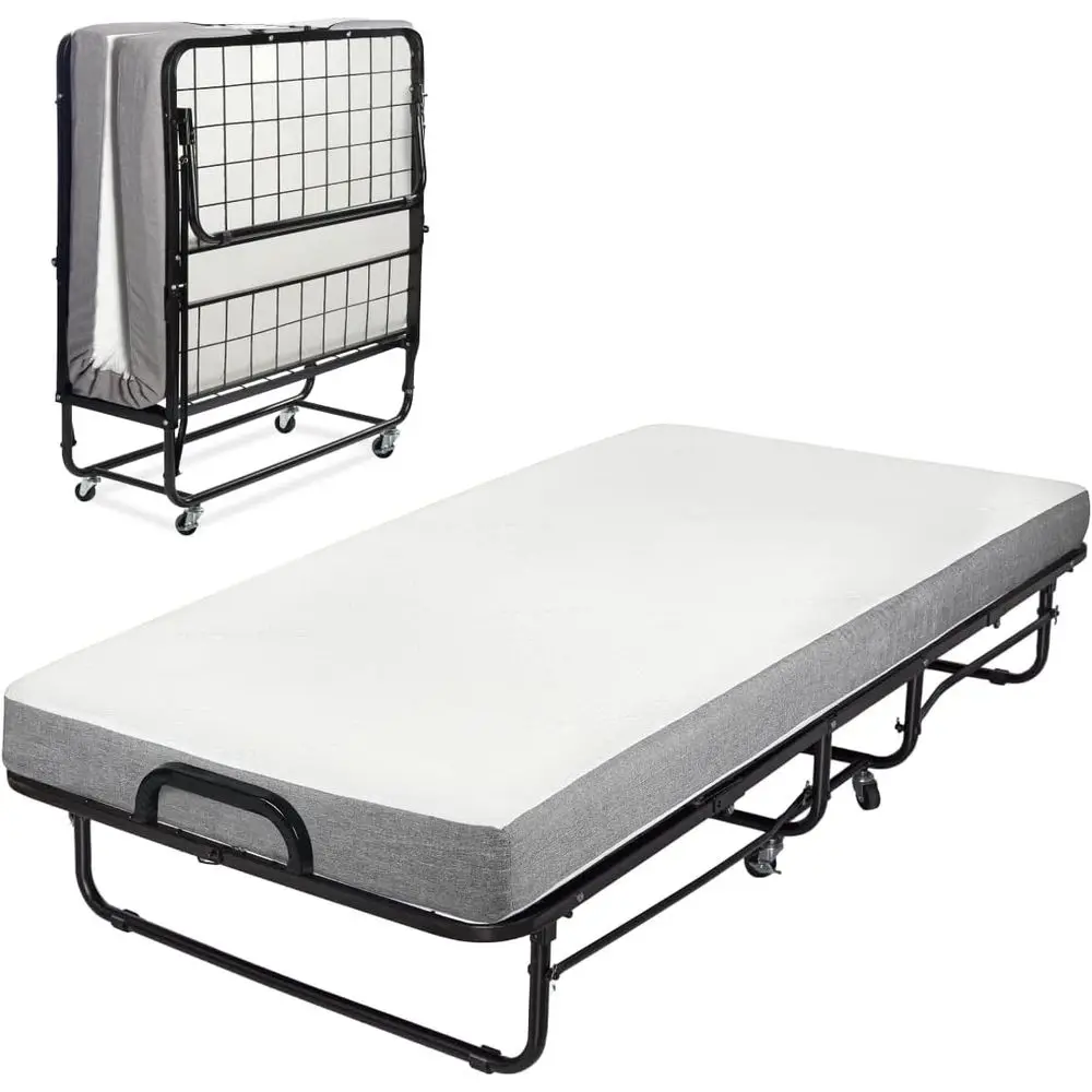 

Portable Adult & Child Folding Cot with Memory Foam Mattress, 75x31, Compact & Easy Storage