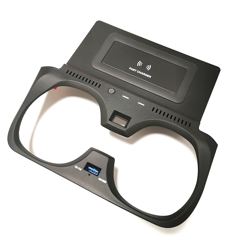 شاحن سيارة لاسلكي 15 واط شاحن هاتف سريع حامل شحن لسيارات BMW G20 G21 G22 G28 320 325 330 430 2019-2022 #6