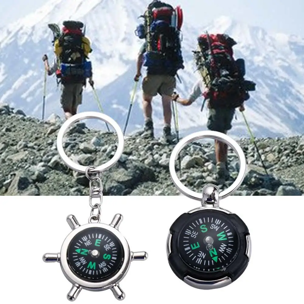 

Survival Tool Carabiner Keyring Navigator Accessories Outdoor Emergency Wild Compass Mini Compass Pocket Compass Keychain