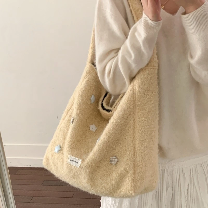 

Floral Shoulder Tote Bag Large Capacity Casual Minimalist Handbag For Women Everyday Work Travel New Boho Chic Gift For Her