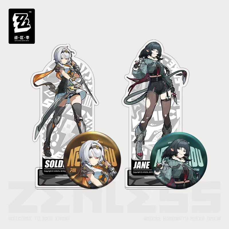 

Sunsyea Zenless Zone Zero Official Merch miHoYo Original LH Series Acrylic Stand Badge Unknown Camp Jane Doe Soldier 0