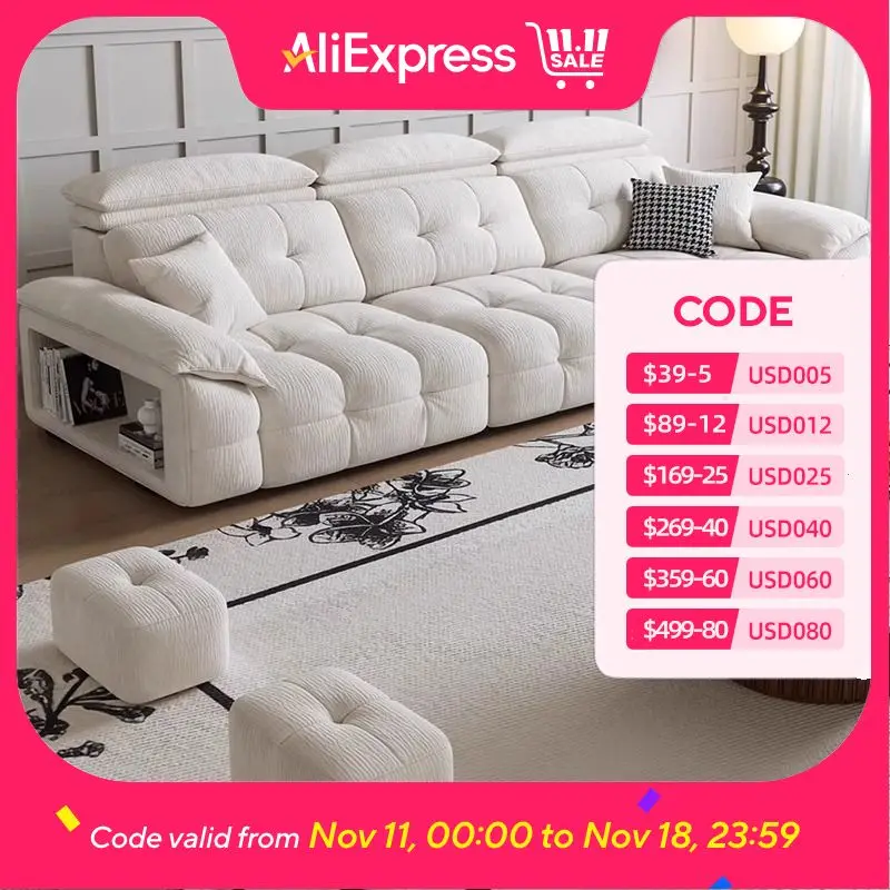 أريكة كرسي كهربائية لغرفة المعيشة باللون الأبيض كسول فاخر كرسي كهربائي أريكة أثاث حديث من الشمال Woonkamerbanken للمنزل #1