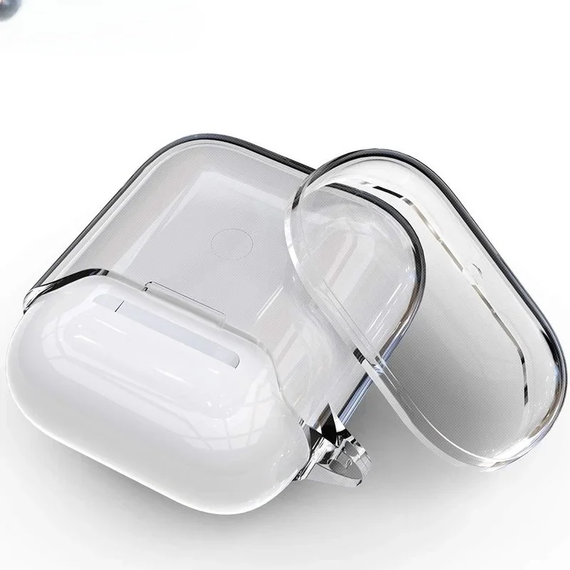 

Clear Case For AirPods 3 2 1 Pro2 Transparent Soft TPU Wireless Headphones Protective Cover For Air Pods 4 2024 Earbuds Shell
