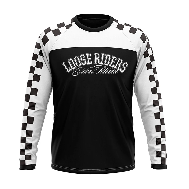 Loose Riders Mountain Bike Long Sleeve Shirt DH Motocross Speed ​​Dry Breathable Endurance Racing Long Sleeve T-shirt
