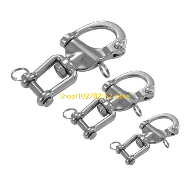 

547B Stainless Steel Buckle Hook Spring Shackle for Marine Yachts Water Sports Use with Antirust Properties Secure Attachment
