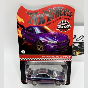 1/64 風火輪紅線系列合金車模 RLC 日產 Skyline GT-R R34 AMG G63 收藏模型 房間擺飾 男孩玩具 兒童禮物 12 最佳銷售 風火輪紅線 - №4