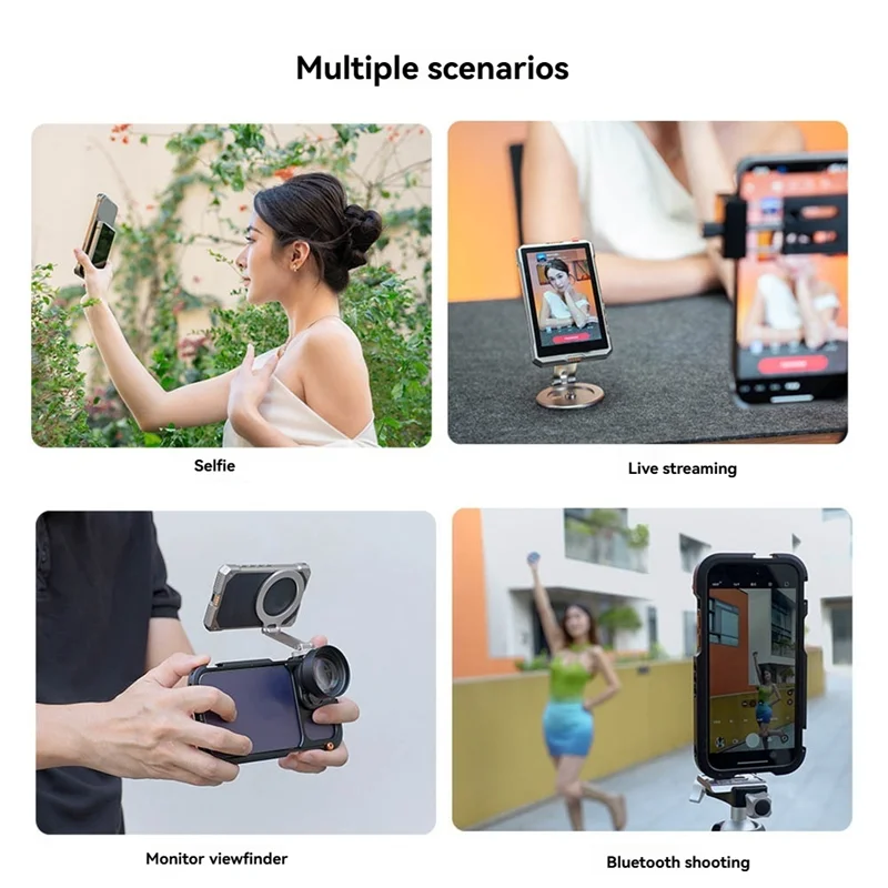 

Экран монитора FORW для смартфона, задняя камера для телефона, задняя камера, селфи-видеоблог, беспроводной магнитный экран монитора для селфи