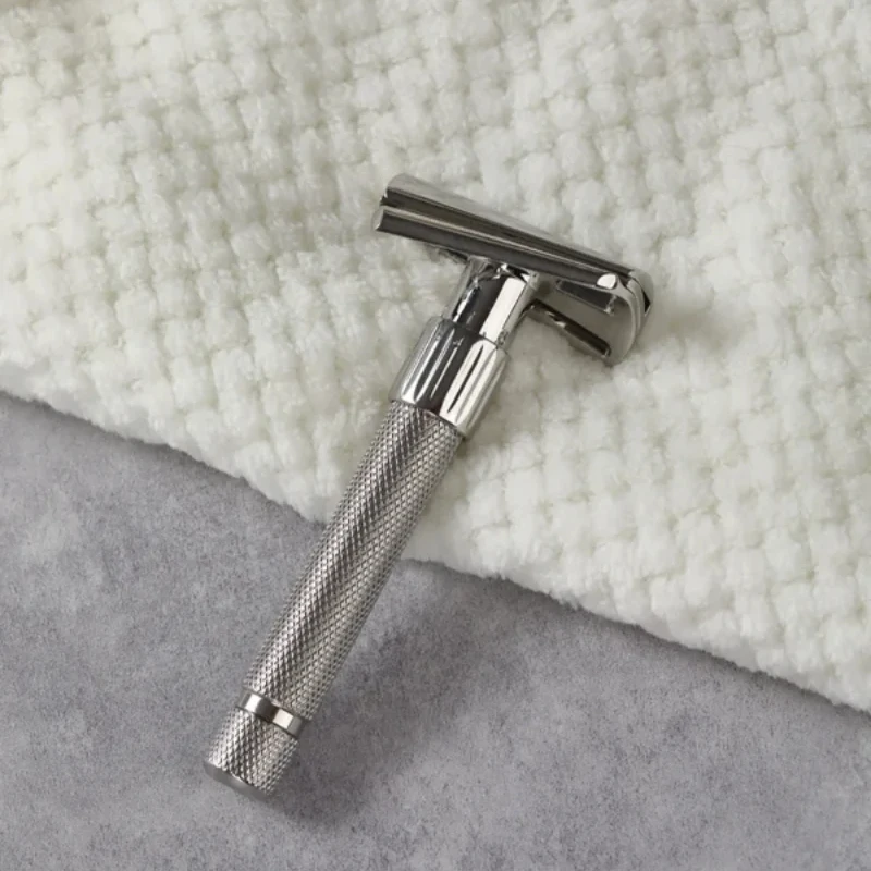 2026 YAQI Torqx Adjustable Safety Razor Slant Stainless Steel with 7 Blade Gaps (0.6mm to 1.8mm) for Various Shaving Types view 5