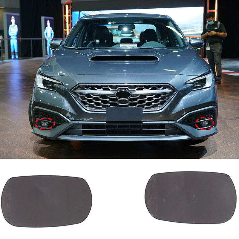 

For Subaru WRX 2021-2023 Front Fog Light Sticker PVC Smoke Black Color Front Fog Lamp Protector Film Car Accessories