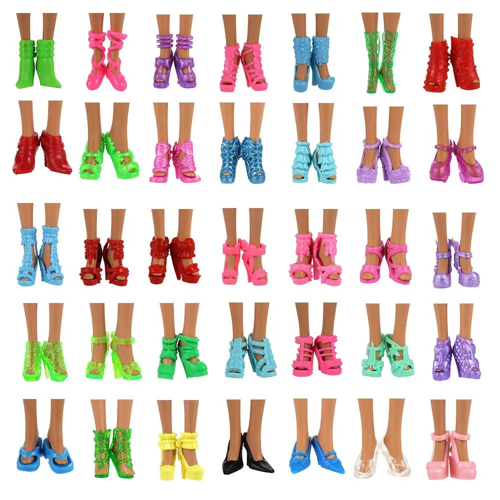 Barwa 10 Doll Shoes High Heels Random Styles for 11.5 Inch Girl Dolls
