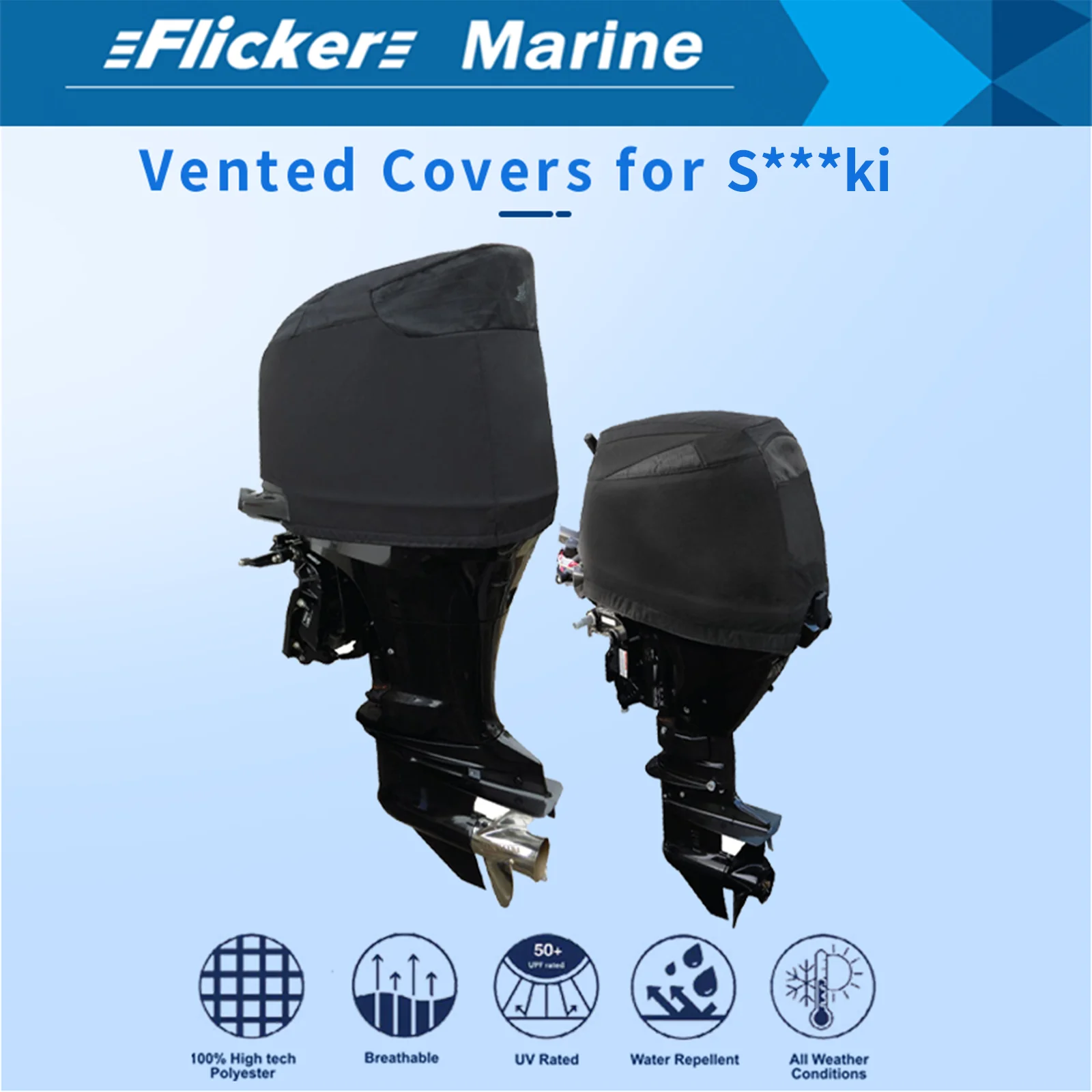 أغطية تهوية مخصصة لميض البحرية لمحركات سوزوكي 20 HP الخارجية DF15A، DF20A(2012) #4