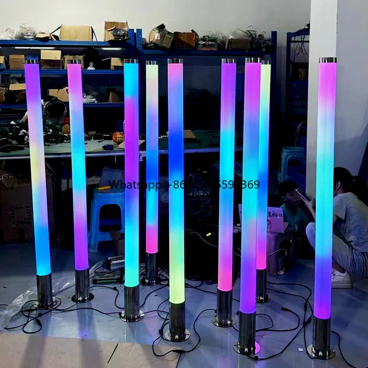 

RGB Led Stage Lights for Bars & Nightclubs 360 DJ Par Lighting Party Light with 360 RGB Tubes