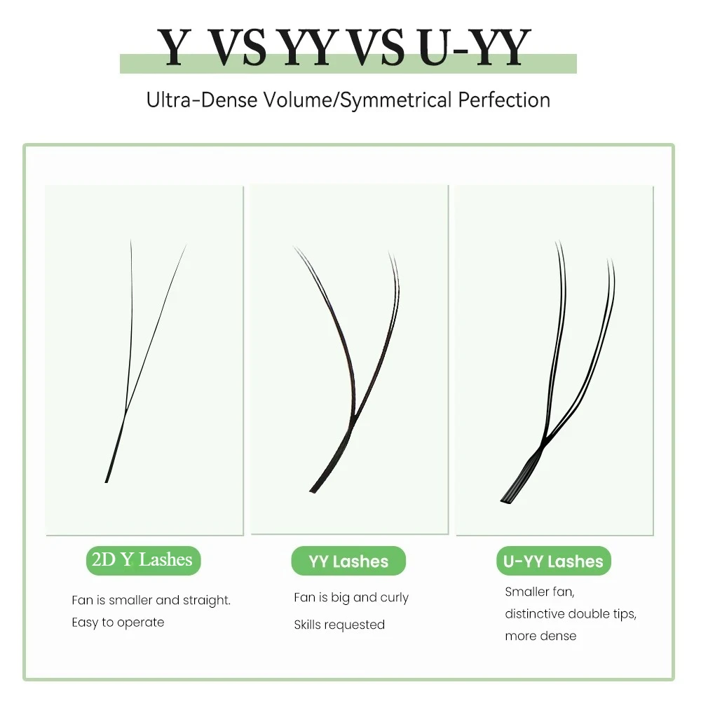 Natural Soft Volume Extensions U YY Lashes