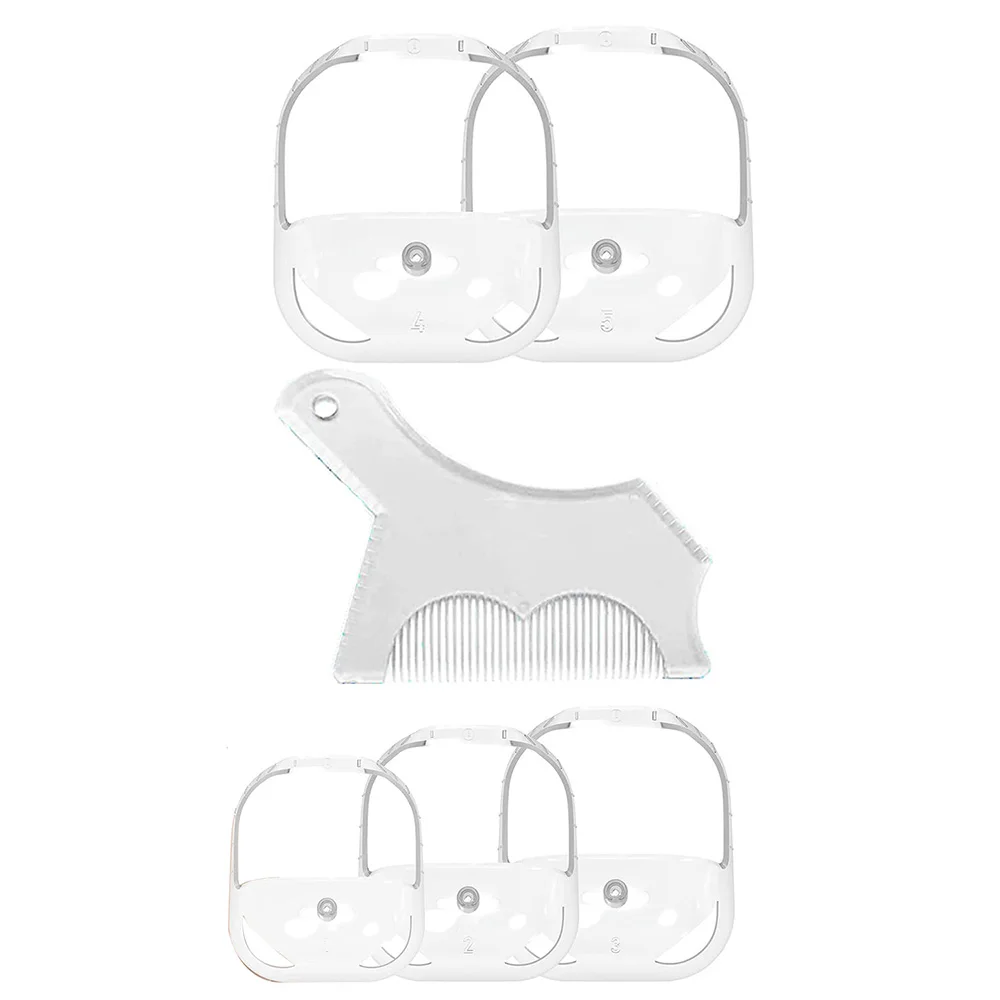 Men's Beard Styling Tool Set, Blue & Clear