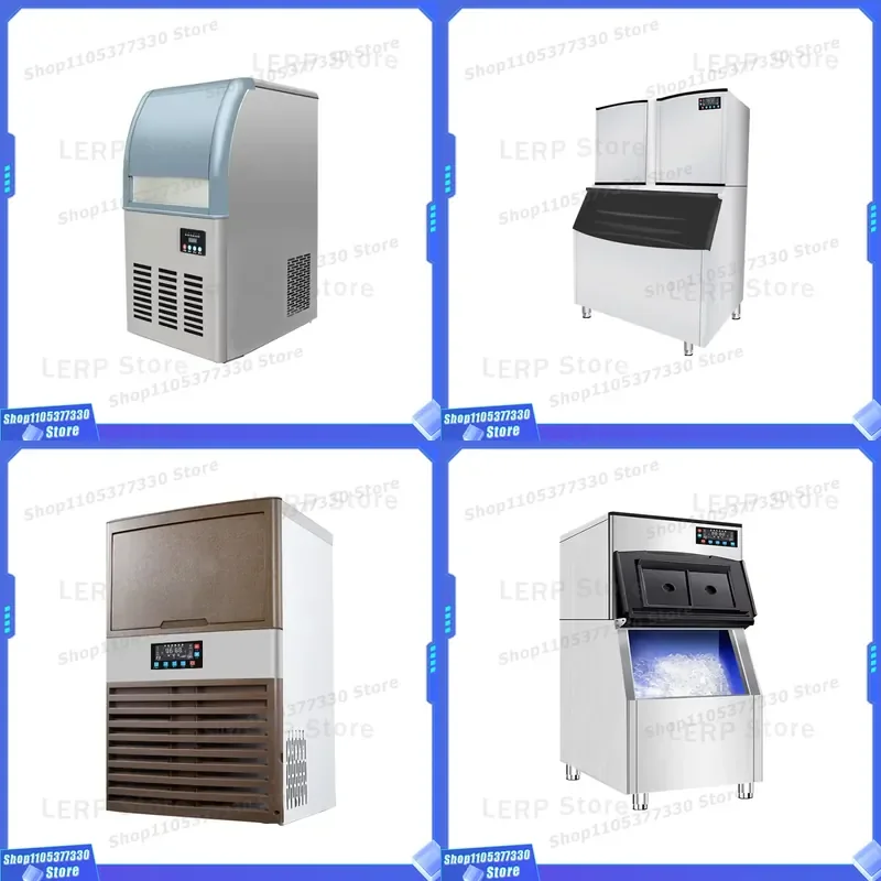 Commercial Ice Maker Machine 220V 380V High Productivity for Home Bar Coffee Shop New Automatic Cube Ice Making Equipment New