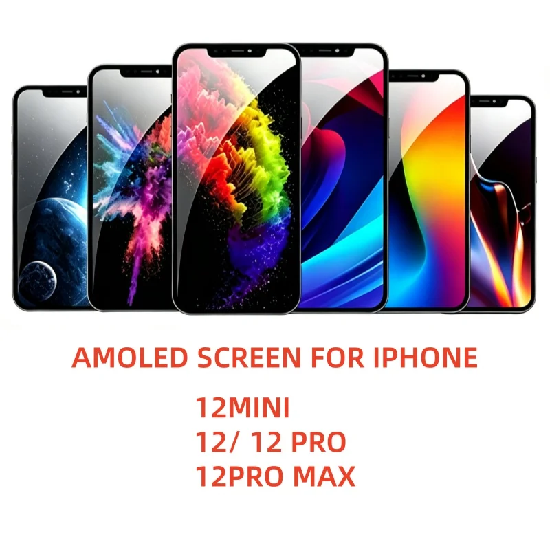 AMOLED  For iPhone 12 12 Mini Original OLED Screen Digitizer Assembly For iPhone 12 Pro 12 Pro Max