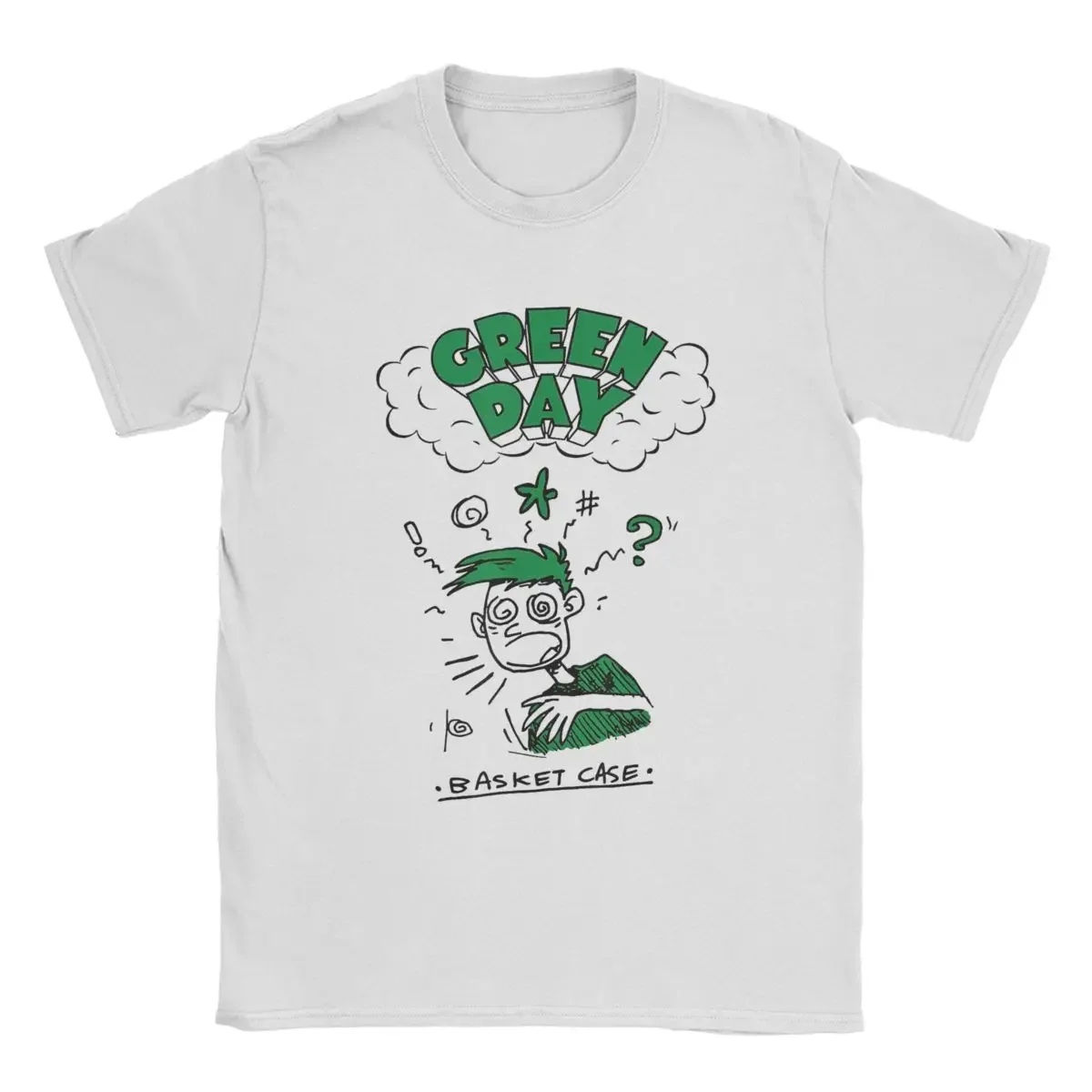 Green Days Dookie T-Shirt Men Saviors Hip Hop Basket Case Doodle Vintage Pure Cotton Tees O Neck Short Sleeve T Shirt Gift merch