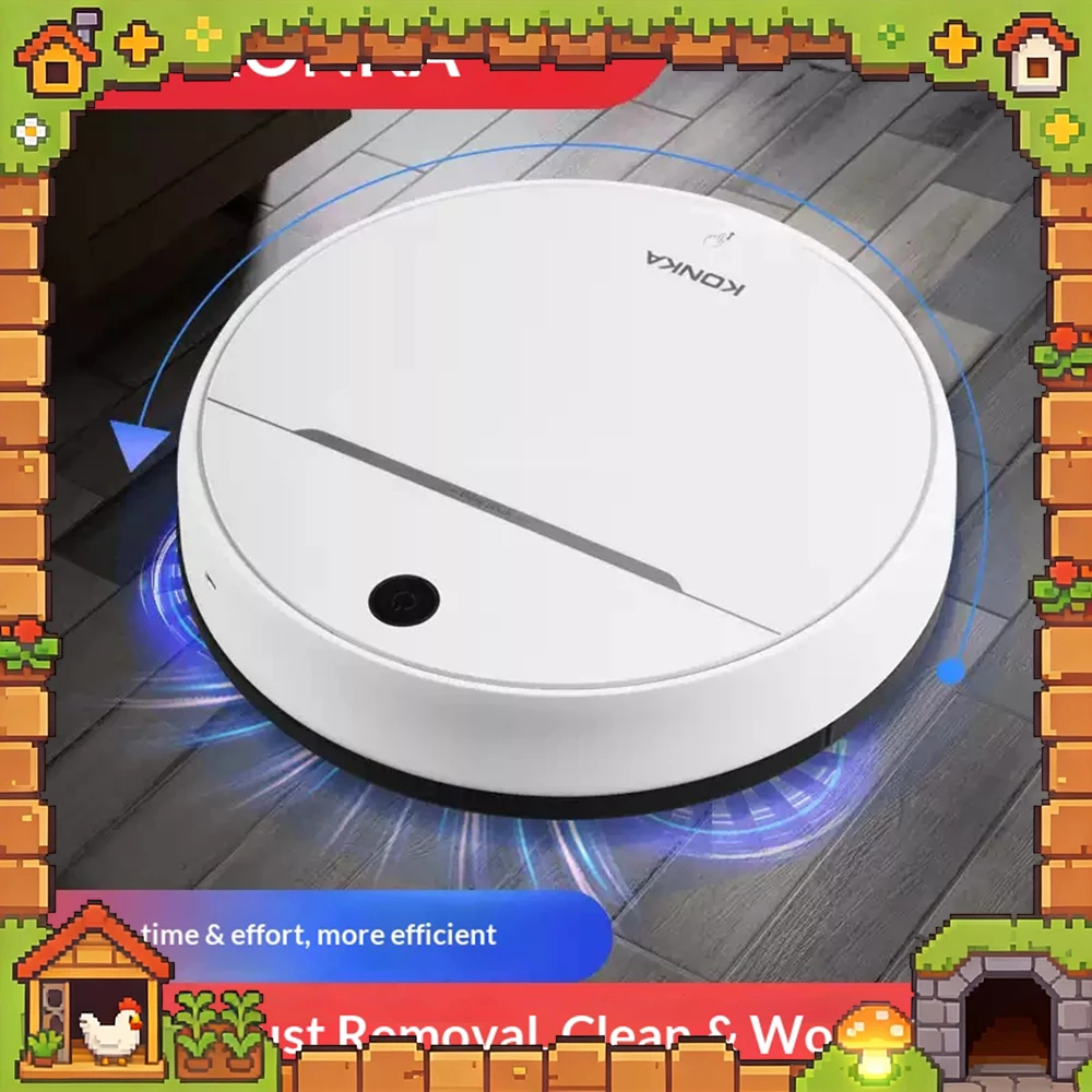 KANKA KC-VS46 Robot Vacuum Cleaner Sweeping Suction Dragging Intelligent obstacle recognition Sweeping Robot Vacuum Hair suction
