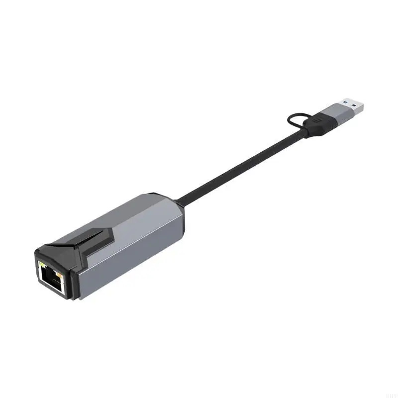 

E1PF USB3.0 Type C To RJ45 Сеть -адаптеры 5/2,5/1 Гбит/с быстро проводки