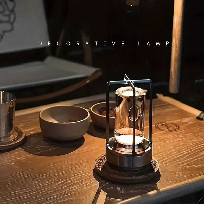 Rechargeable Outdoor Table Lamp for Hotel Bars Bedside Cabinet – Ambient Decorative Night Light - view 2