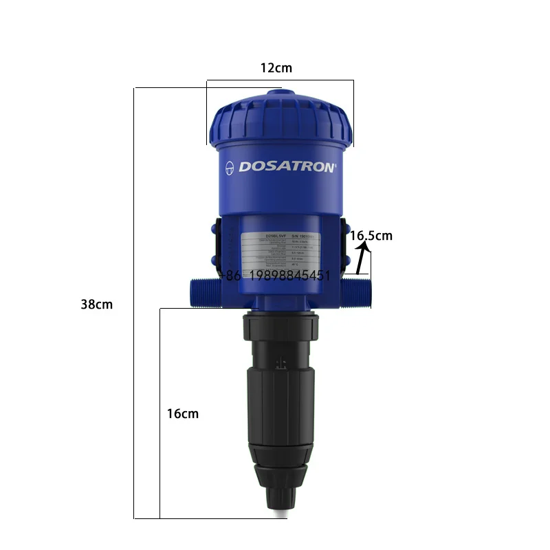 Dosatron Automatic Metering Pump Water Driven Dosing Injector Doser Plastic Auxiliary Equipment for Poultry