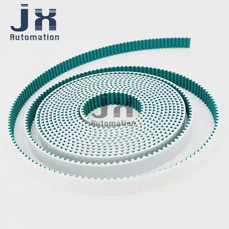 

10m Length Polyurethane Open Steel Wire Core Synchronous Belt PU Transmission Belt 3M 5M 8M T5 T10 AT10 S8M H With Green Cloth