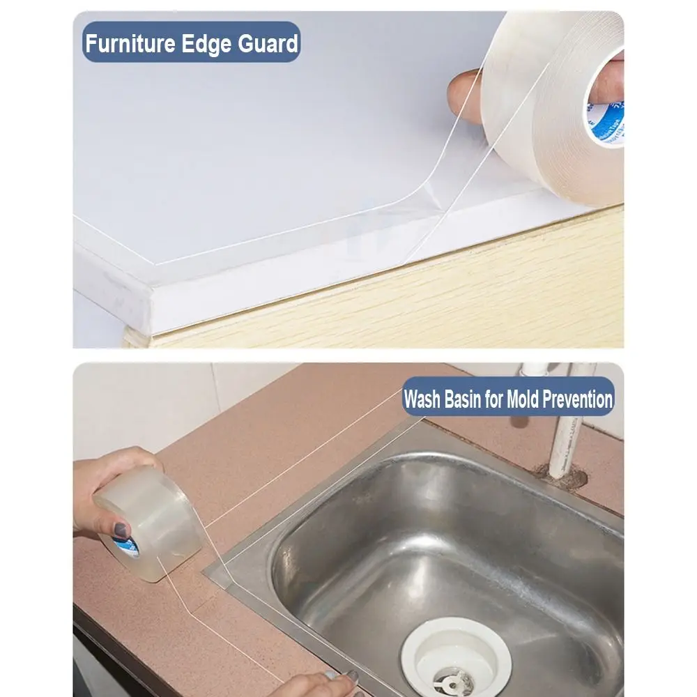 Strong Viscosity Windproof Window Sealing Tape Waterproof Dustproof Draught Excluder Transparent Nano Door Gap Adhesive Strip