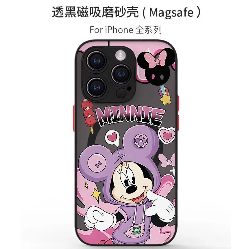 Cute Disneys Minnies Phone Case For Samsung Galaxy S25 S24 S23 S22 S21 S20 FE Plus Ultra 5G Matte Magnetic Back Cover