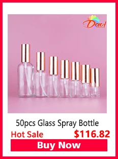 Tragbare Wasser Reise Spray Parfüm Flasche Glas Klar/Rosepink/Matt Sprayer Kosmetische Behälter Hautpflege Nachfüllbar – Detail 8