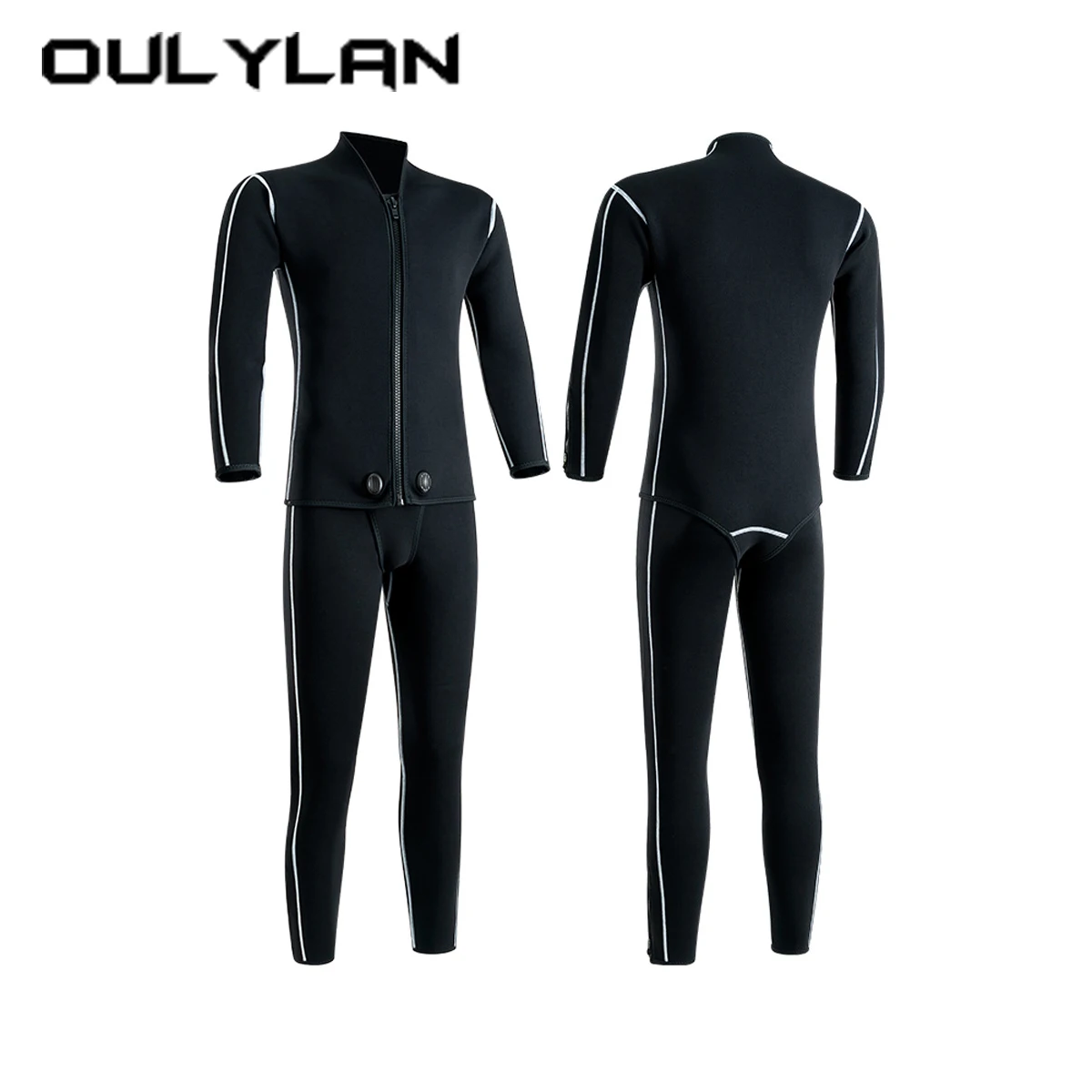 

3MM Neoprene Wetsuit Scuba Diving Suit Men Women Spearfishing Snorkeling Surfing Swimsuit Winter Thermal 2 Pieces Wetsuit