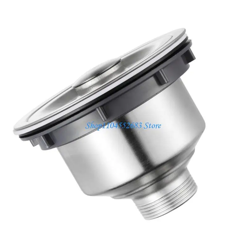 

Y6GD Steel Sink Drain with Deeping Basket & Tailpiece Sink Basket Strainer for Kitchens
