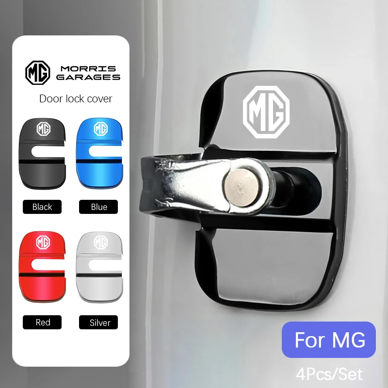 Car Door Lock Latch Anti‑Dust Protector Cover Caps 4Pcs For MG4 EV MG5 MG ZS MG HS MG Marvel R Vehicle Accessories