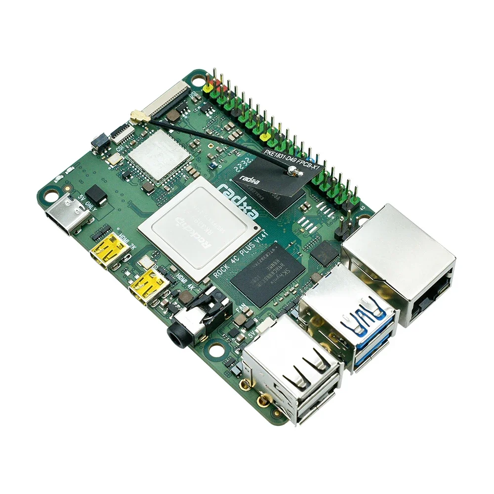 

PI 4 Model C+ 4GB Single Development Board Computer Rockchip RK3399-T Arm Cortex-A72 for Raspberry PI 4gb