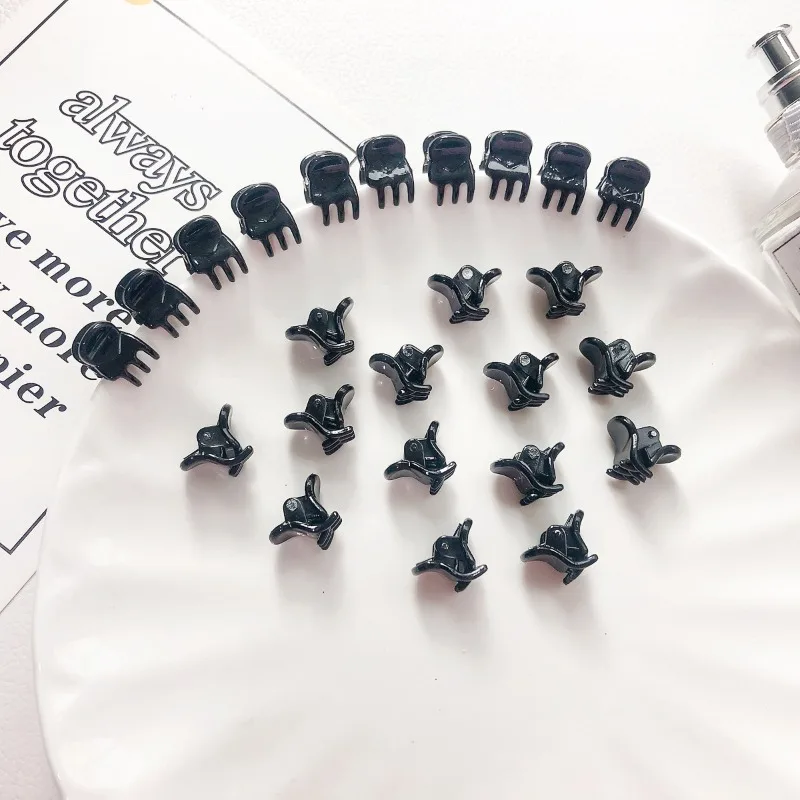 

10 шт. мини-заколок для волос черного цвета для женщин: очаровательный, элегантный дизайн, модный минималистичный аксессуар, стильное украшение для волос для девушек, для повседневных образов