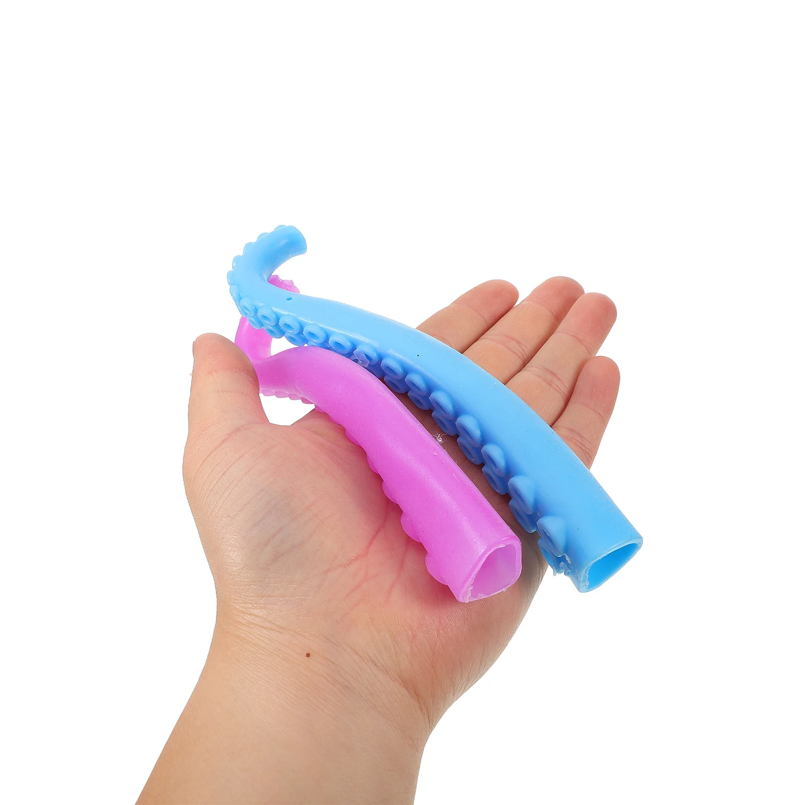 10 個の指先タコ指人形プラスチックのおもちゃ子供向け減圧楽しい