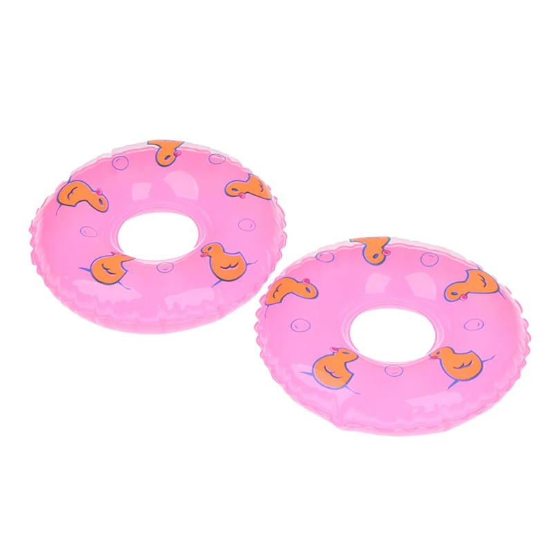 SOIMISS 5 Mini Anillos De Natación De Colores | Decoración En Miniatura Para Casas De Muñecas, De PVC, Ideales Para Escenas Playeras Y Maquetas