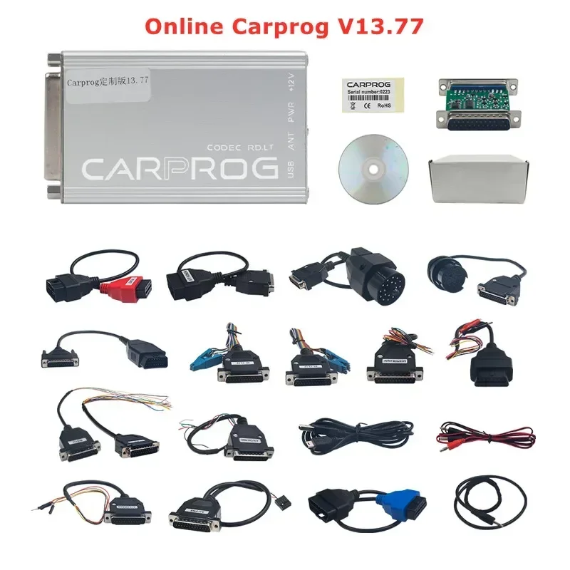 Free Keygen Online Carprog V8.21 V13.77 Full Set Auto Repair Tool Car Prog 8.21 13.77 Airbag Reset/Radio Code/ECU Programmer