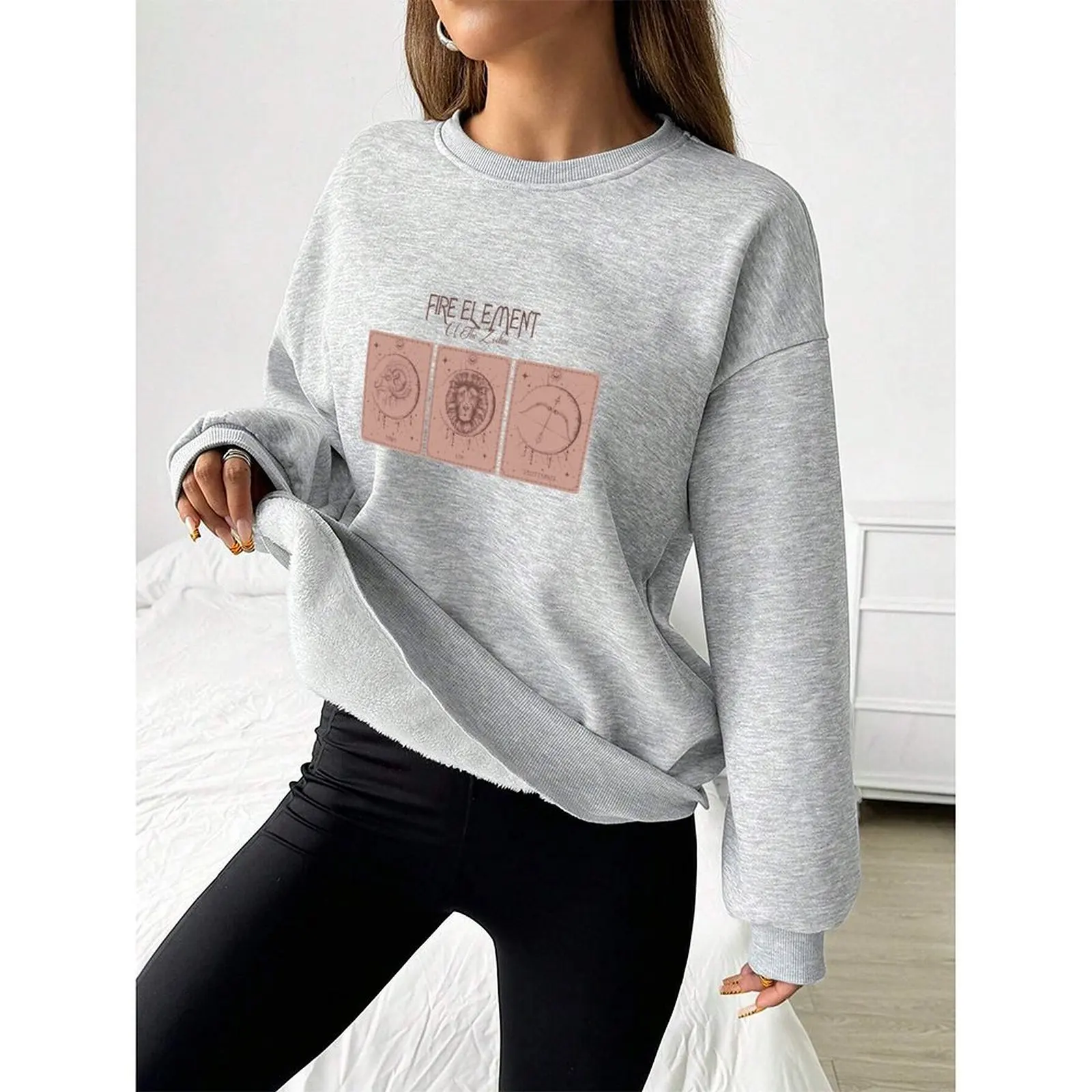 

Spring Fashion Round Neck Sweater Casual Sweater Autumn Winter Casual Wear Daily Wear Autumn Winter Style Brand New Condition