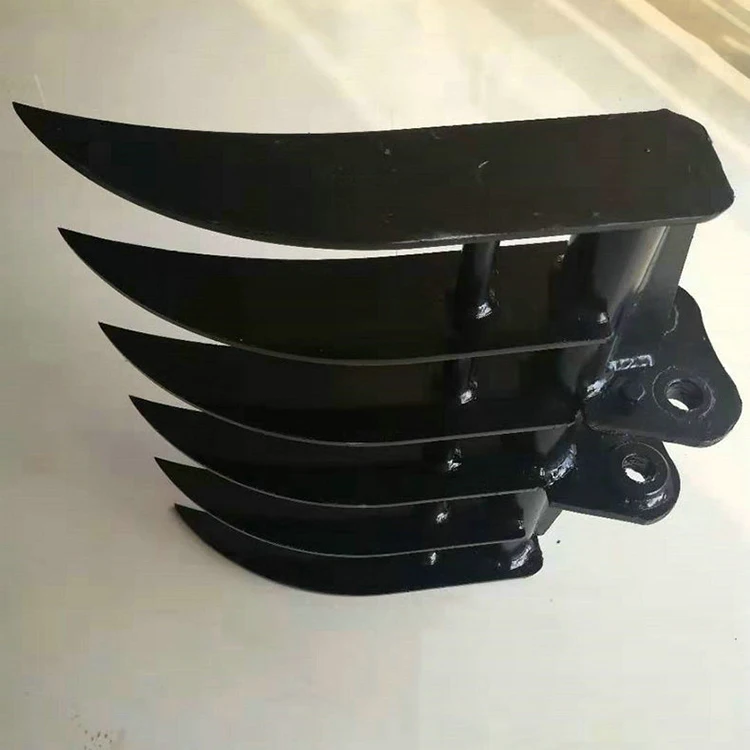 Râteau de racine de fixation de râteau de mini pelle