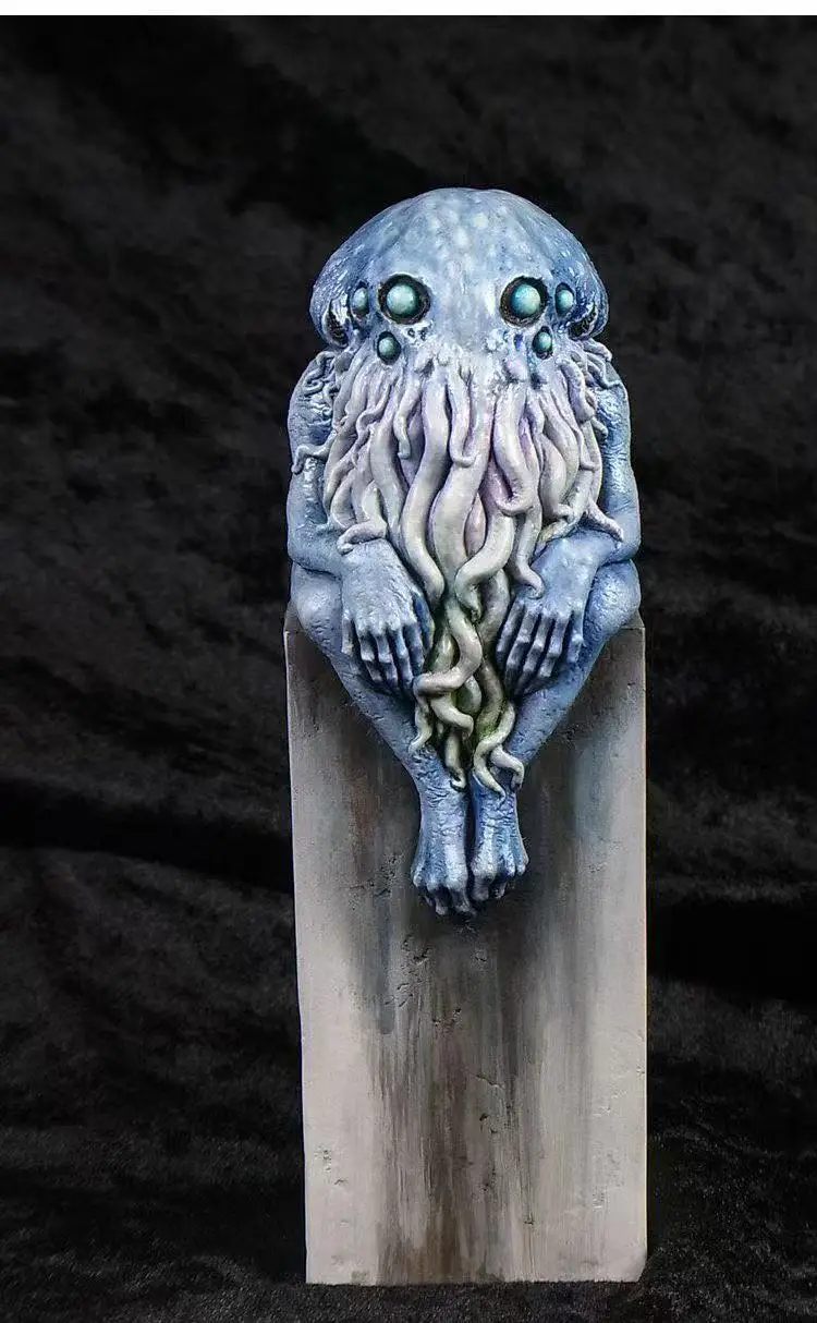 Film Cthulhu Mythos Statue Cthulhu Denker Garage Figur Oktopus Harz Modell Zimmer Schreibtisch Dekoration Ornament Kinder Erwachsene Geschenke Spielzeug