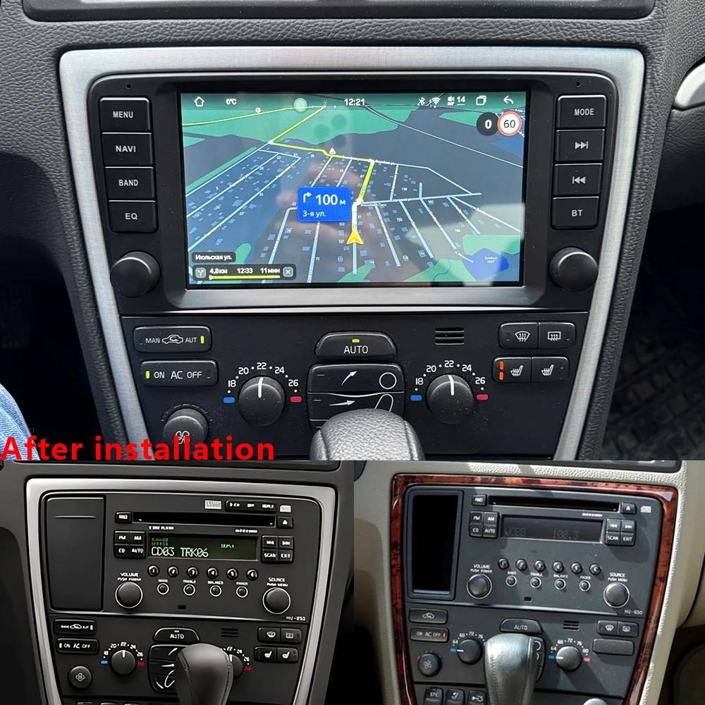 

CHSTEK 8" Car Radio For Volvo XC70 S60 V70 S40 V40 2005-2009 Wireless Carplay Stereo Multimedia Navigation BT WIFI 4G Android 13