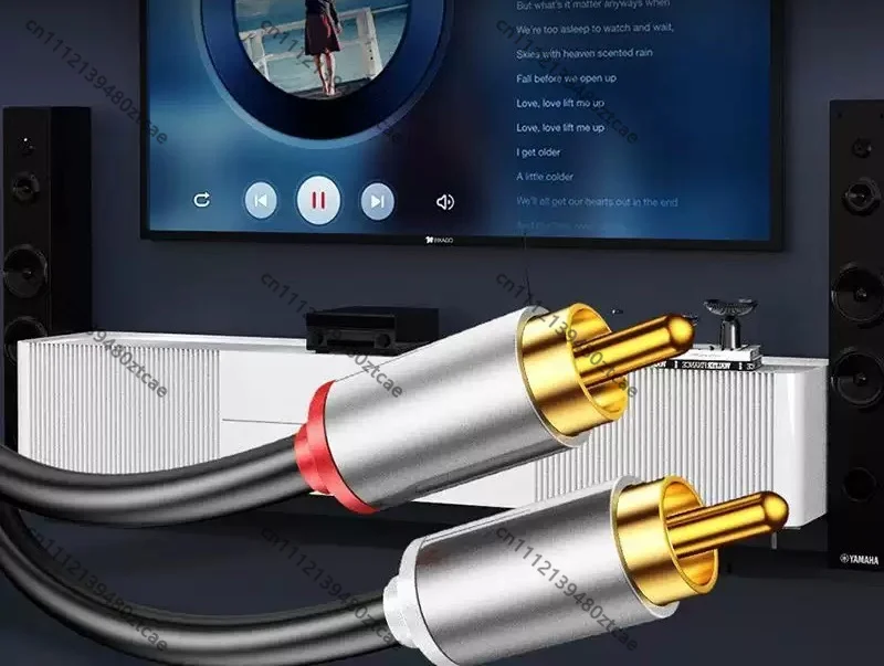 2RCA to 2RCA Stereo Audio Cable Dual Lotus AV Cord Red White Output Wire For TV Amplifier Speaker Audio Connection