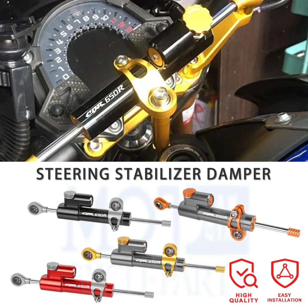 

For HONDA CBR 650R CBR650R 2019 2020 2021 2022 CNC Motorcycle Steering Damper Stabilizer Linear Reversed Safety Control Over