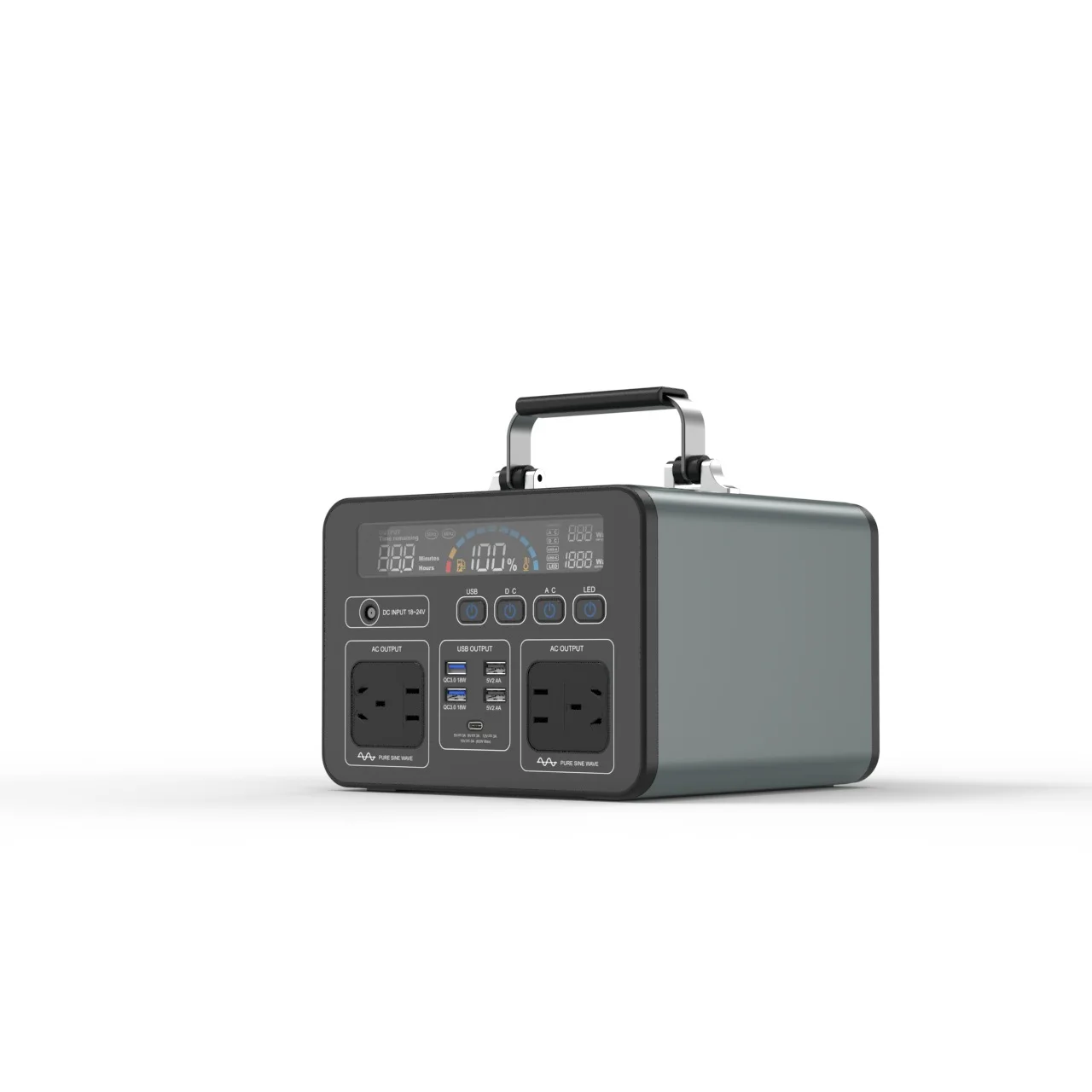 Wholesale Portable 500W Power Station China Lithium Ion Battery Multipurpose Camper Fast Charging Solar Generator