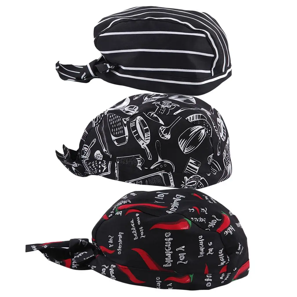 

Chef Hats Back Tie - of Comfortable Materials for Cooking, Painting, Outdoor Camping