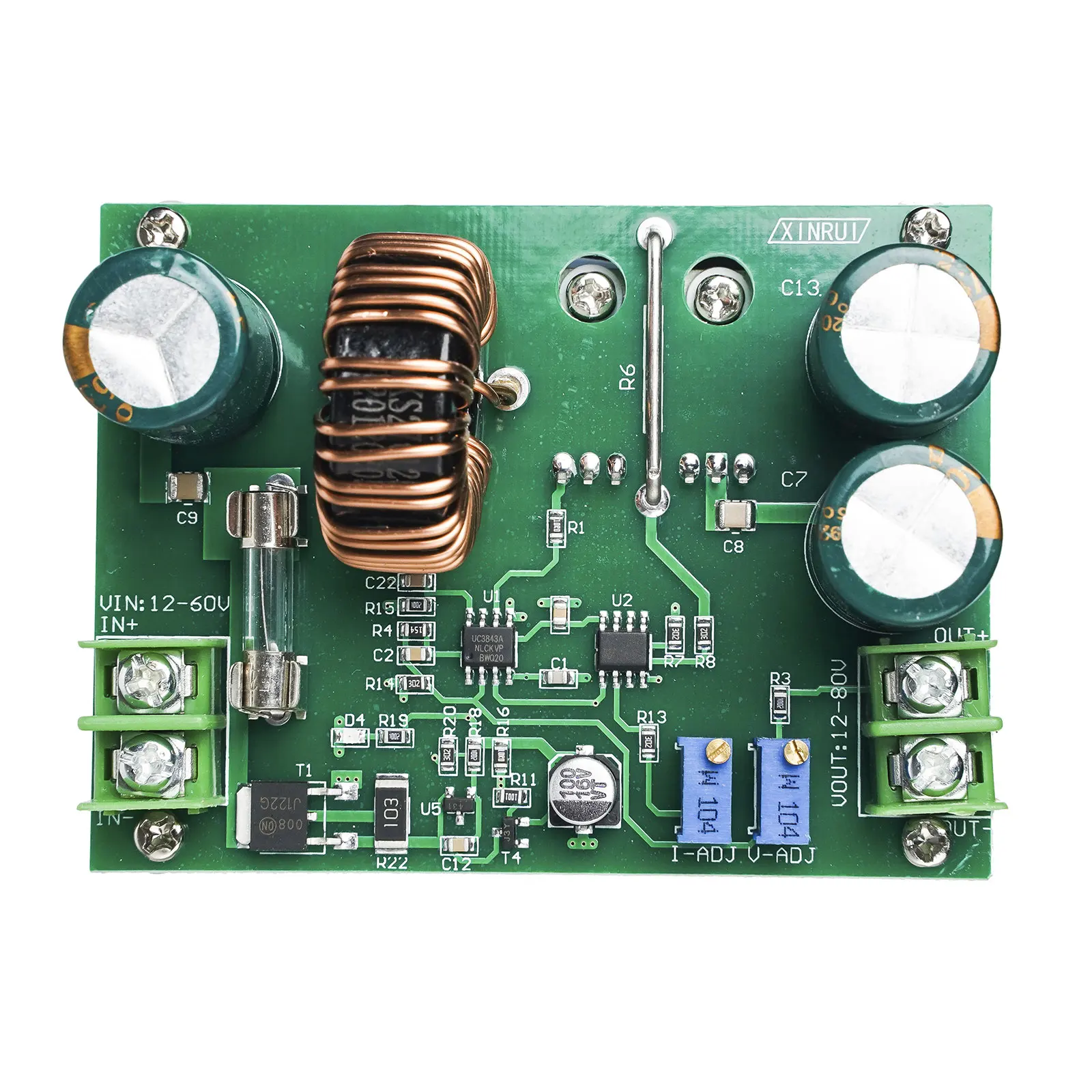 DC/DC Boost Converter 10-60V to 12-80V Step-up Voltage Regulator 600W Auto Power Supply Transformer Adjustable Output Volt Contr