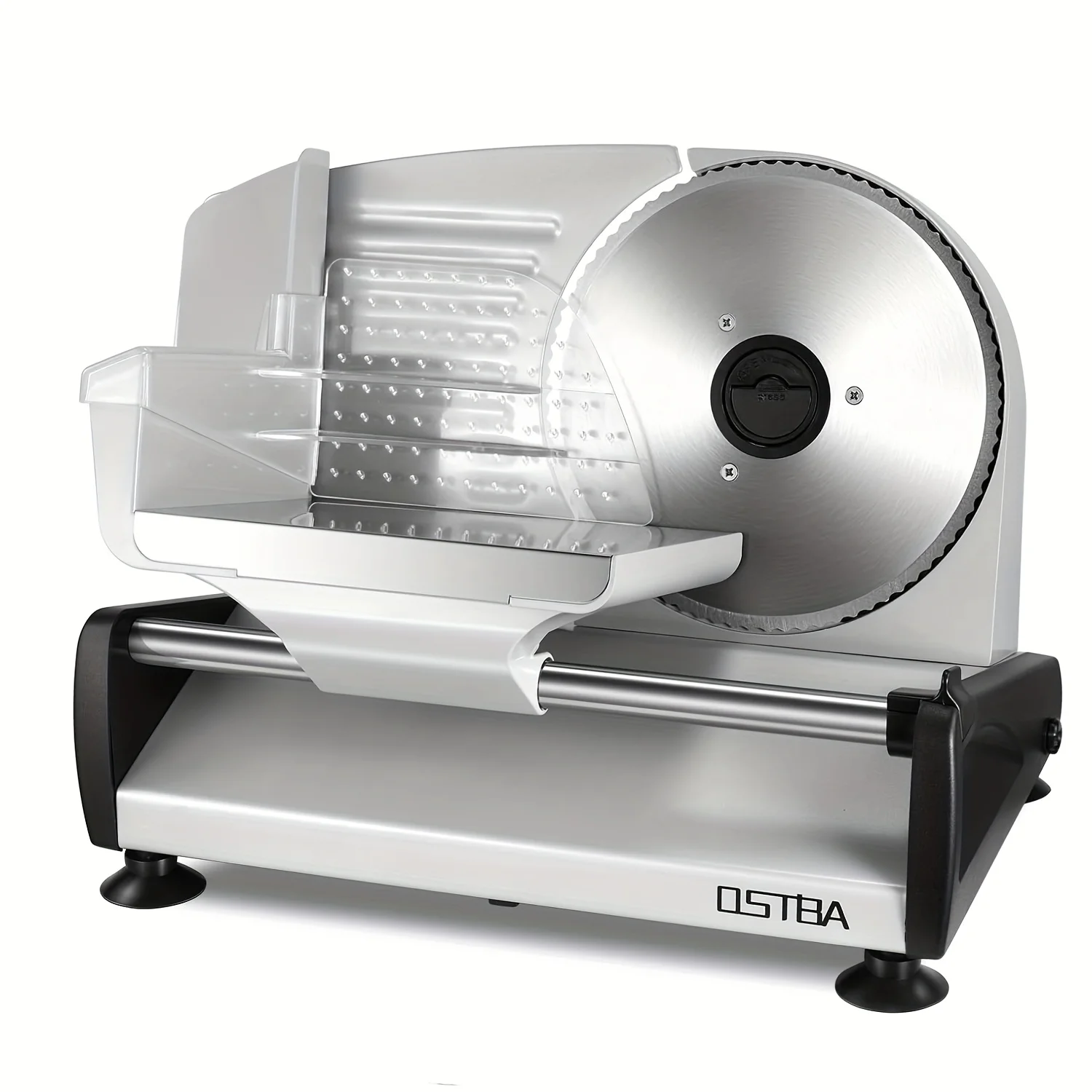 

Stainless Steel Electric Meat Slicer with Youngsters Lock, 7.5" Removable Blade, Adjustable Thickness for Deli, Cheese