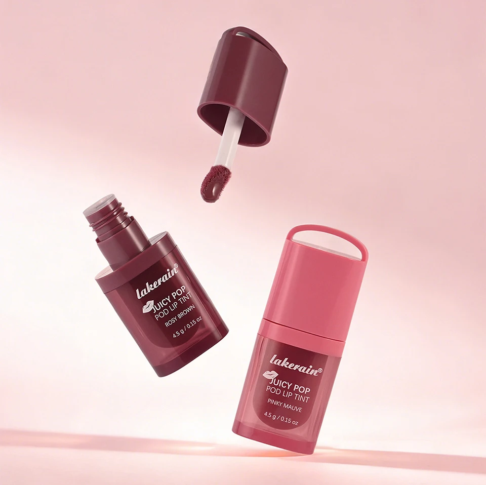 Juicy Box Shape Lip Tint Gloss Moisturizing Lightweight & Non-Sticky Lip Staion Long-Lasting High Shine Finish Lips Makeup